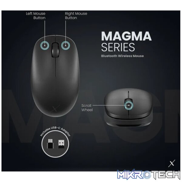 VolkanoX Magma Bluetooth Wireless Mouse - Graphite - Image 10