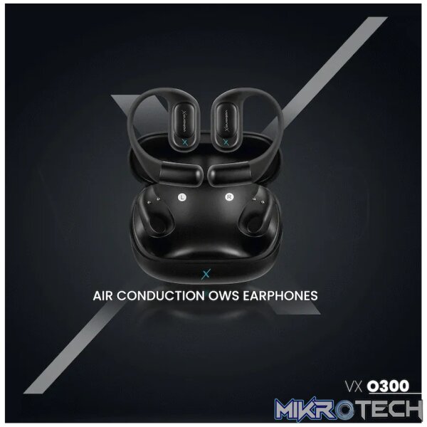 VolkanoX O300 Air Conduction OWS Earphones - Black - Image 5
