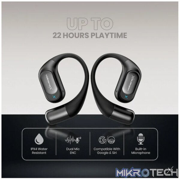 VolkanoX O300 Air Conduction OWS Earphones - Black - Image 7