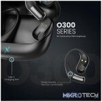 VolkanoX O300 Air Conduction OWS Earphones - Black - Image 8