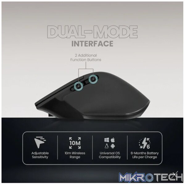VolkanoX Phoenix Bluetooth Wireless Mouse - Graphite - Image 12