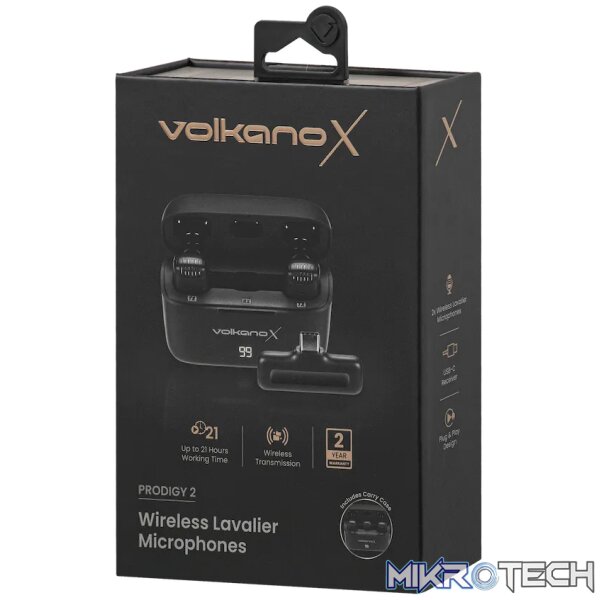 VolkanoX Prodigy 2 Series Wireless Lavalier Microphone - Image 6