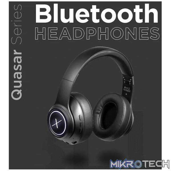 VolkanoX Quasar Series Bluetooth Headphones - Black - Image 4