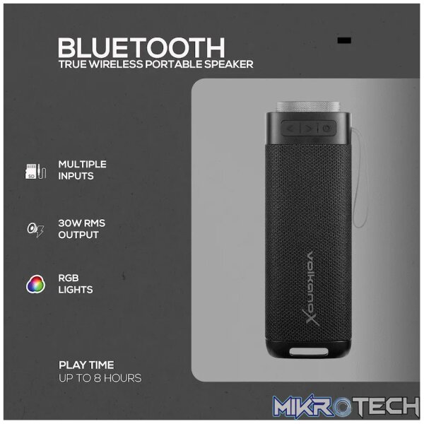 VolkanoX S500 Portable Bluetooth Speaker - Image 5