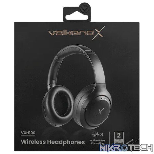 VolkanoX VXH100 Bluetooth Headphones with ANC  - Black - Image 8