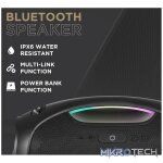 VolkanoX VXS400 Portable Bluetooth Speaker - Black - Image 4