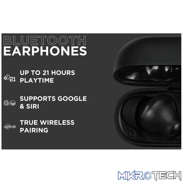 VolkanoX VXT100S TWS Earphones - Black - Image 5