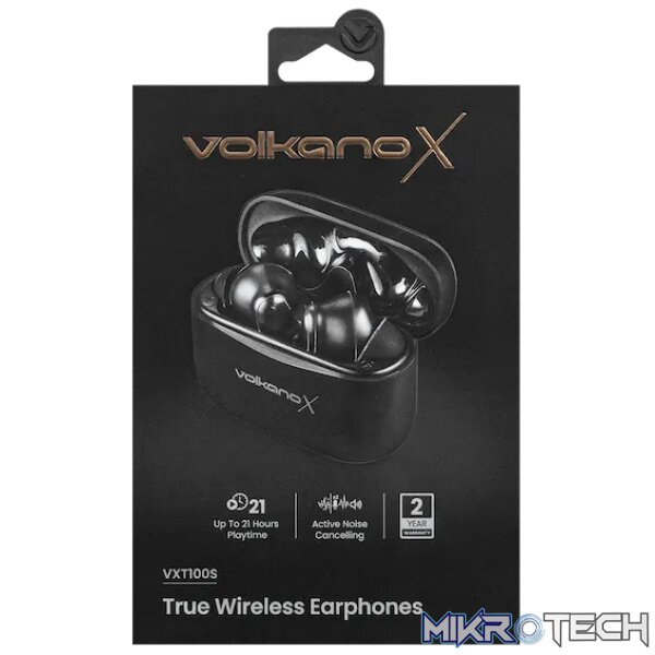 VolkanoX VXT100S TWS Earphones - Black - Image 7