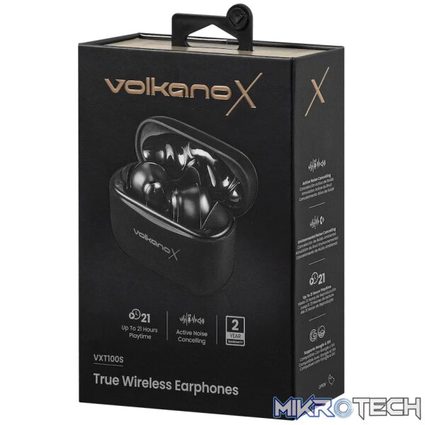 VolkanoX VXT100S TWS Earphones - Black - Image 9