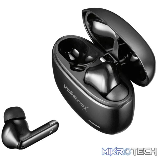 VolkanoX VXT200S Hybrid ANC TWS Earphones - Black - Image 2