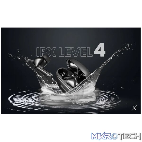 VolkanoX VXT200S Hybrid ANC TWS Earphones - Black - Image 14