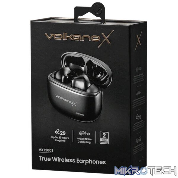 VolkanoX VXT200S Hybrid ANC TWS Earphones - Black - Image 15