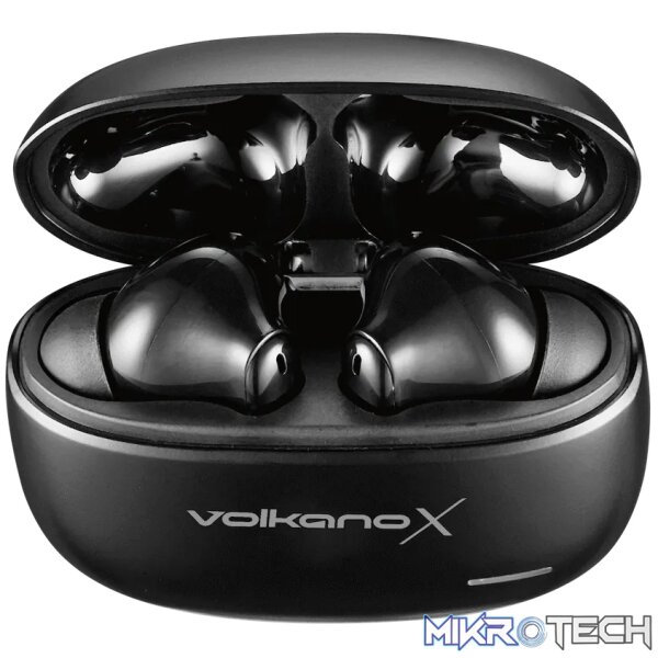 VolkanoX VXT200S Hybrid ANC TWS Earphones - Black - Image 4