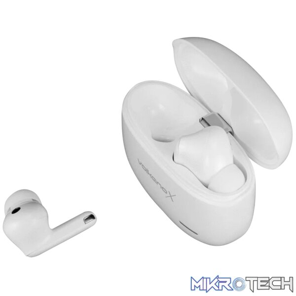 VolkanoX VXT200S Hybrid ANC TWS Earphones - White - Image 2