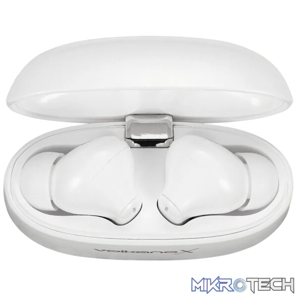 VolkanoX VXT200S Hybrid ANC TWS Earphones - White - Image 4