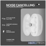 VolkanoX VXT200S Hybrid ANC TWS Earphones - White - Image 8