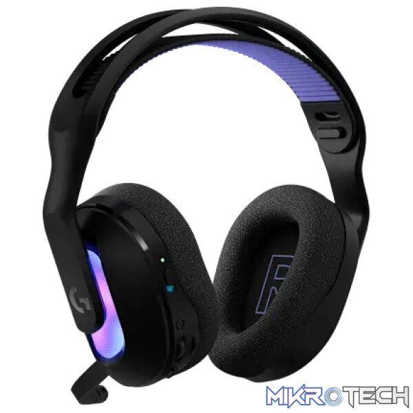 Wireless Gaming Headset with LIGHTSYNC RGB |  2.4GHZ Detachable Mic - White|USB-A LIGHTSPEED Wireless Receiver |  Wired USB-A US - Image 2
