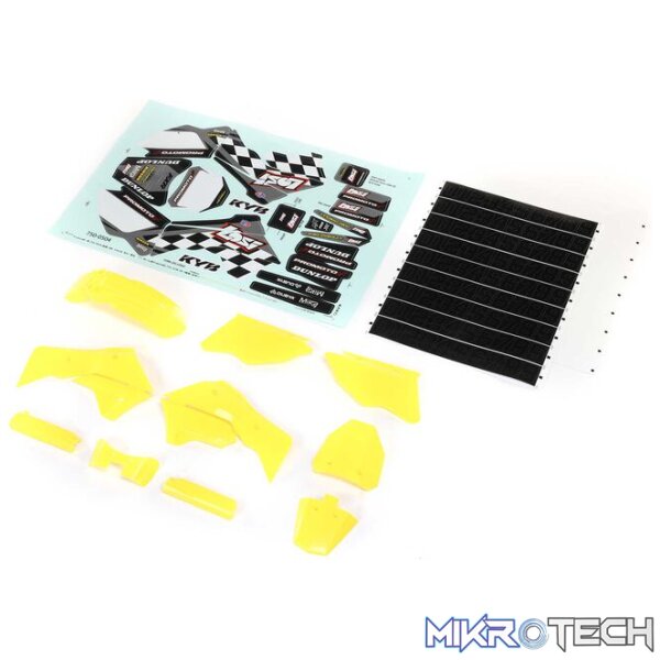 Yellow Plastics with Wraps: Promoto-MX Yellow Plastics with Wraps: Promoto-MX