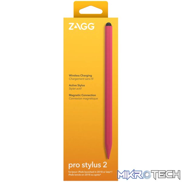 ZAGG Pro Stylus 2. Device compatibility: Tablet, Brand compatibility: Apple, Product colour: Pink - Image 5