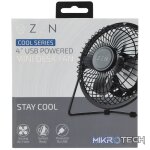 ZEN Cool Series 4 inch Mini Desk Fan - Black - Image 3