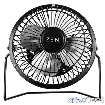 ZEN Cool Series 4 inch Mini Desk Fan - Black