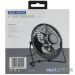 ZEN Cool Series 4 inch Mini Desk Fan - Black - Image 6
