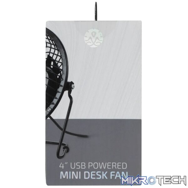 ZEN Cool Series 4 inch Mini Desk Fan - Black - Image 7