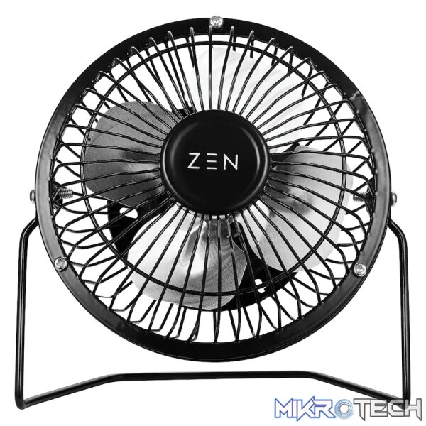 ZEN Cool Series 4 inch Mini Desk Fan - Black ZEN Cool Series 4 inch Mini Desk Fan - Black