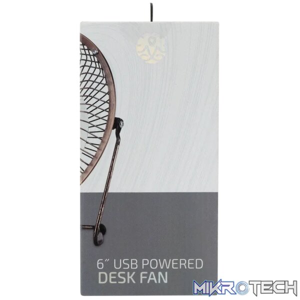Zen Cool Series 6in Desk Fan - Copper - Image 8