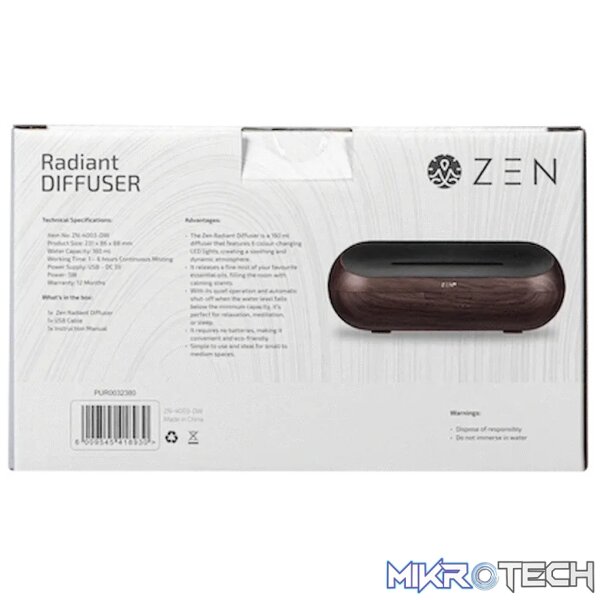 Zen Radiant Diffuser - Dark Wood - Image 4