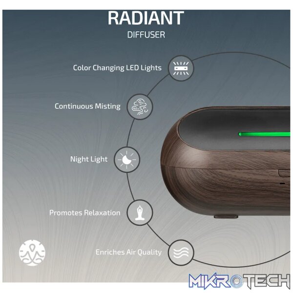 Zen Radiant Diffuser - Dark Wood - Image 8