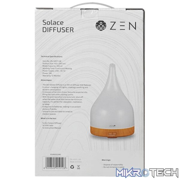 Zen Solace Diffuser - Light Wood - Image 3