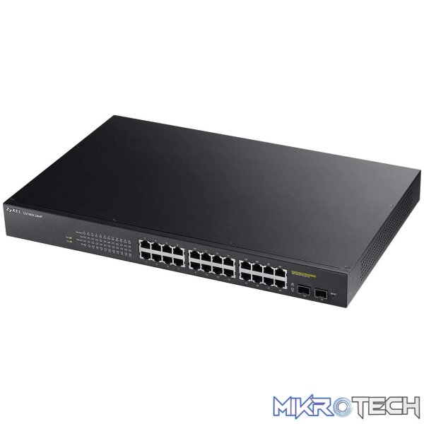 Zyxel 24-Port GbE Smart Managed PoE Switch Zyxel 24-Port GbE Smart Managed PoE Switch