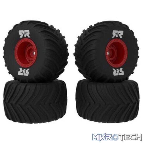 dBoots Chevron MT Tire Set Glued Red (2 Pairs) GROM dBoots Chevron MT Tire Set Glued Red (2 Pairs) GROM