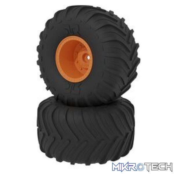 dBoots Chevron MT Tyre Set Glued - Orange dBoots Chevron MT Tyre Set Glued - Orange