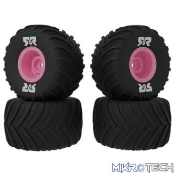 dBoots Chevron MT Tyre Set Glued Pink (2) GROM