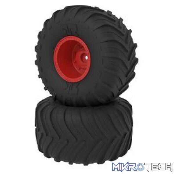 dBoots Chevron MT Tyre Set Glued - Red dBoots Chevron MT Tyre Set Glued - Red
