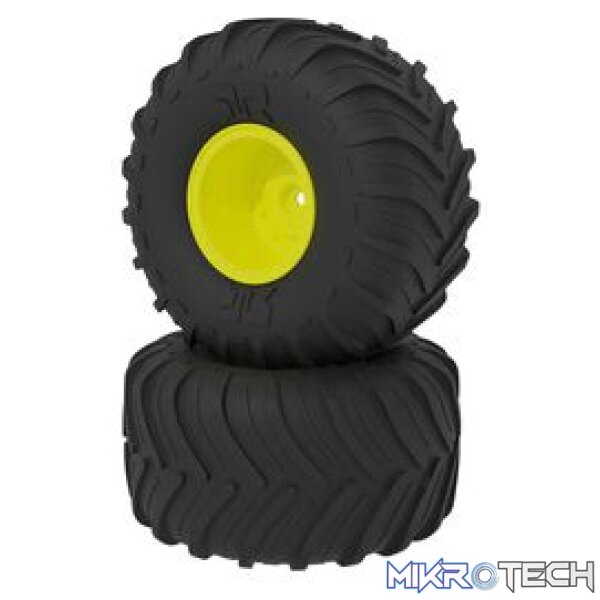 dBoots Chevron MT Tyre Set Glued - Yellow dBoots Chevron MT Tyre Set Glued - Yellow