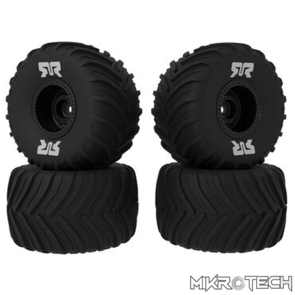dBoots Chevron Mounted Tyre Set Glued Black (2 Pairs) GROM dBoots Chevron Mounted Tyre Set Glued Black (2 Pairs) GROM