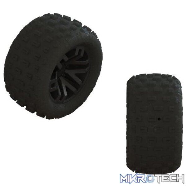 dBoots 'FORTRESS' Tire Set Glued (Black) (2 Pairs) dBoots 'FORTRESS' Tire Set Glued (Black) (2 Pairs)