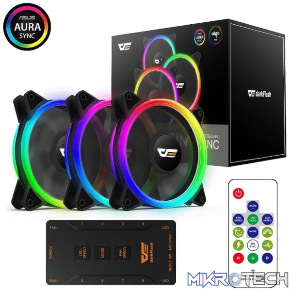 darkFlash DR12 PRO ARGB Cooling Fan - 3-in-1 darkFlash DR12 PRO ARGB Cooling Fan - 3-in-1