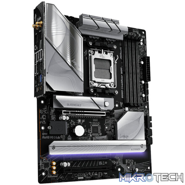 ASRock B850 LiveMixer WiFi AM5 ATX Gaming Motherboard - Image 3