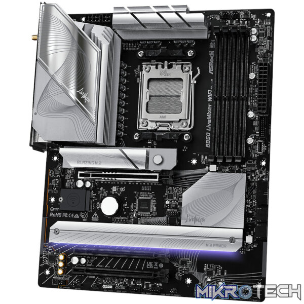 ASRock B850 LiveMixer WiFi AM5 ATX Gaming Motherboard - Image 4