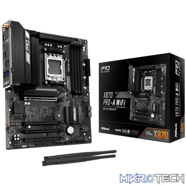 ASRock X870 A-Pro WiFi AMD AM5 ATX Gaming Motherboard ASRock X870 A-Pro WiFi AMD AM5 ATX Gaming Motherboard