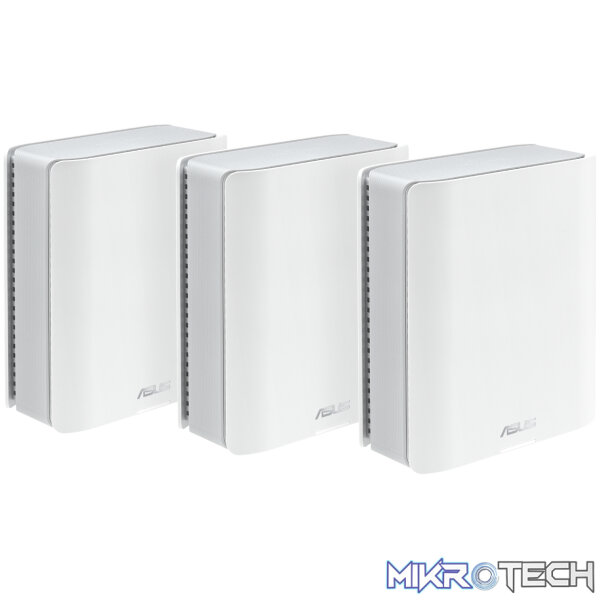 ASUS ZenWiFi BT10 Wi-Fi 7 Tri-Band 10G AiMesh Router Node (3-Pack) – White - Image 2