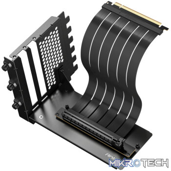 Antec PCI-E 4.0 Riser Cable Vertical Bracket Kit (200mm) - Black