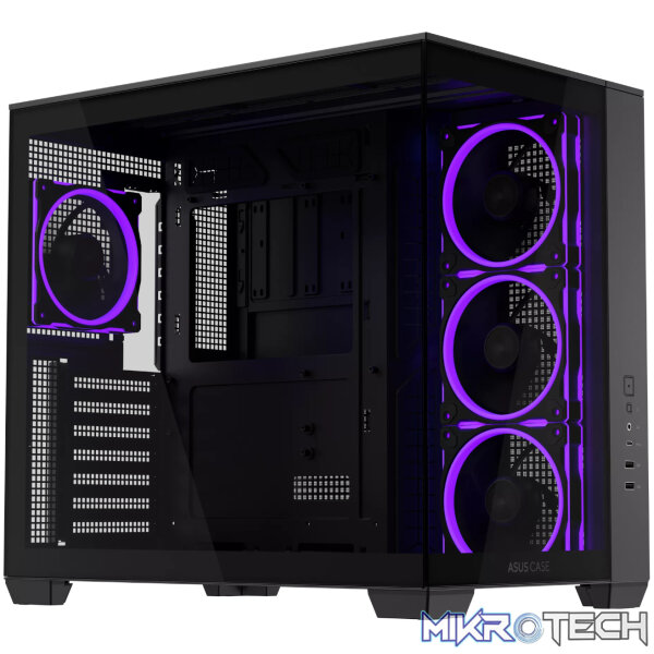 Asus A32 PLUS ARGB ATX Gaming Chassis – Black - Image 6