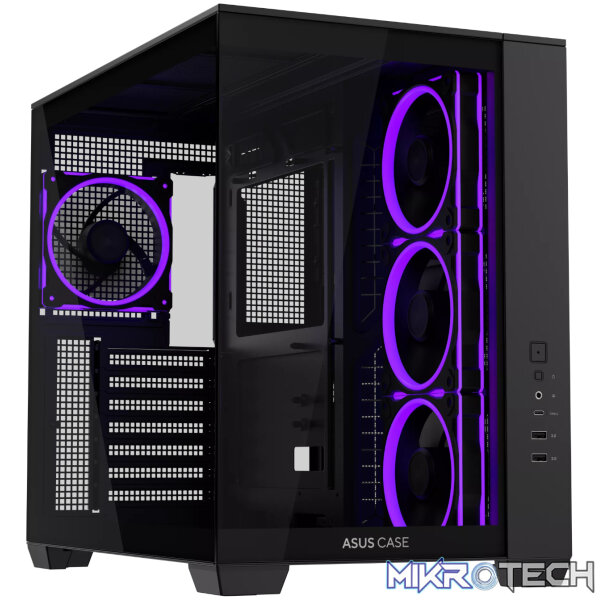 Asus A32 PLUS ARGB ATX Gaming Chassis – Black Asus A32 PLUS ARGB ATX Gaming Chassis – Black