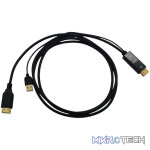 Gizzu 4K HDMI to DP Cable (1.8m) - Black - Image 2