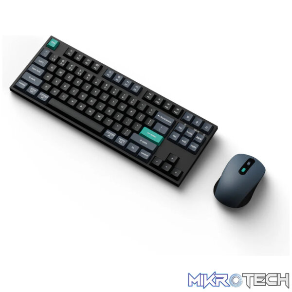 Keychron B33 80% TKL Wireless Keyboard and Mouse Combo – Black/Green - Image 2